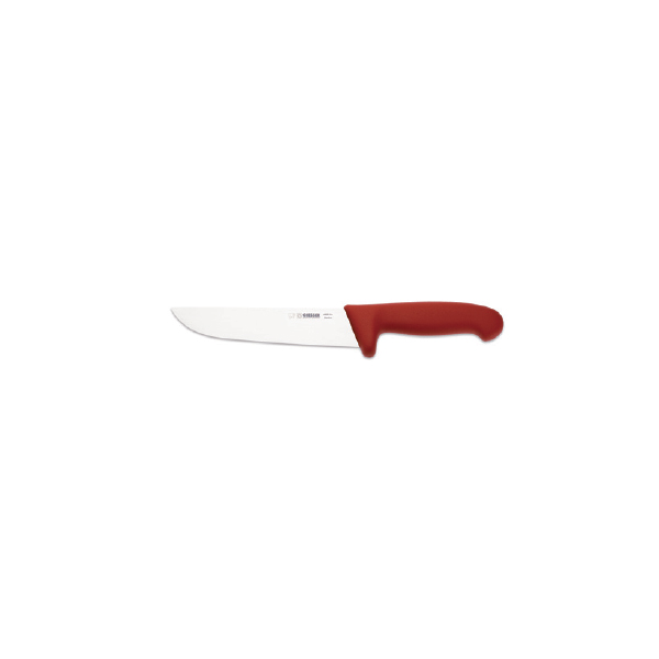 HACCP Nóż masarski 18 cm czerwony